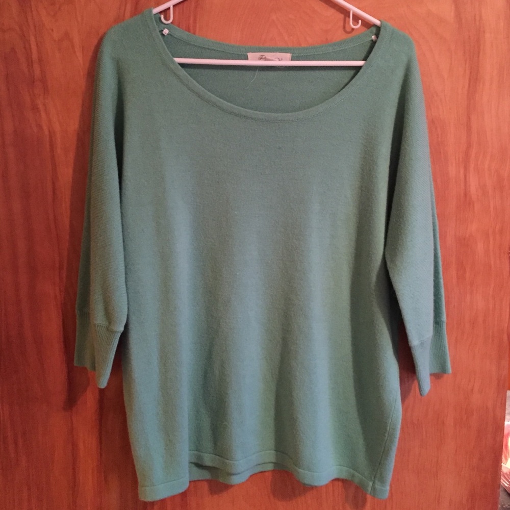 Teal sweater